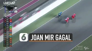 Nasib belum beruntung menimpa pembalap MotoGp Joan Mir karena diselip oleh dua pembalap ducati di lap terakhir dan tidak mendapatkan podium.