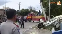 [VIDEO] Bangkai Heli Masih Berada di Tepi Jalan Berastagi