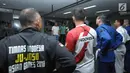 CdM Asian Games 2018, Komjen Pol. Syafruddin meninjau pelatnas olahraga jiu jitsu di Kawasan Senayan, Jakarta, Selasa (10/4). Kunjungan ini untuk memantau persiapan jelang laga di Asian Games 2018. (Liputan6.com/Helmi Fithriansyah)