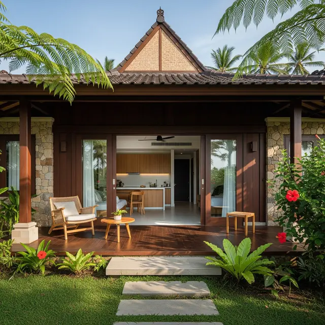 9 Desain Rumah ala Paviliun 1 Kamar dengan Dapur, Solusi Hunian Estetis