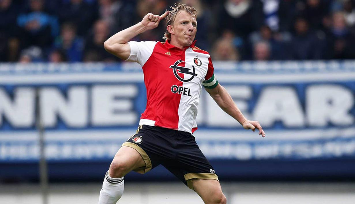 3. Dirk Kuyt, Liverpool, saat masih di Eredivisi dirinya bermain sebagai striker, namun bersama The Reds, pria Belanda itu berganti posisi sebagai gelandang sayap dan hasilnya positif. (EPA/Stanley Gontha)