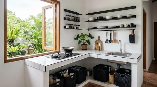 6 Inspirasi Dapur Minimalis 3x2 Tanpa Kitchen Set Mahal, Hemat tapi Tetap Cantik