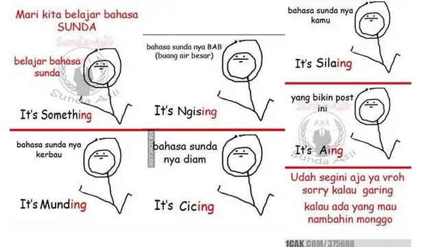 Kosakata bahasa Sunda unik dan khas
