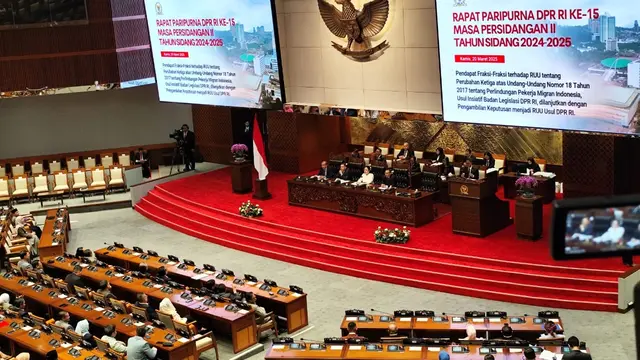 Dewan Perwakilan Rakyat (DPR) RI resmi mengesahkan Revisi Undang-Undang (RUU) Nomor 34 Tahun 2004 Tahun 2004 tentang Tentara Nasional Indonesia (TNI) menjadi undang-undang atau UU TNI.