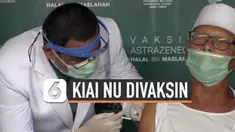 WHO dan UNICEF memantau proses penyuntikan Vaksin Covid-19 merek AstraZeneca pada 100 kiai NU di Jawa Timur Selasa (23/3) pagi.