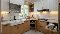 7 Model Kitchen Set dengan Rak Piring Tarik dan Tempat Rice Cooker, Dapur Lebih Terorganisir