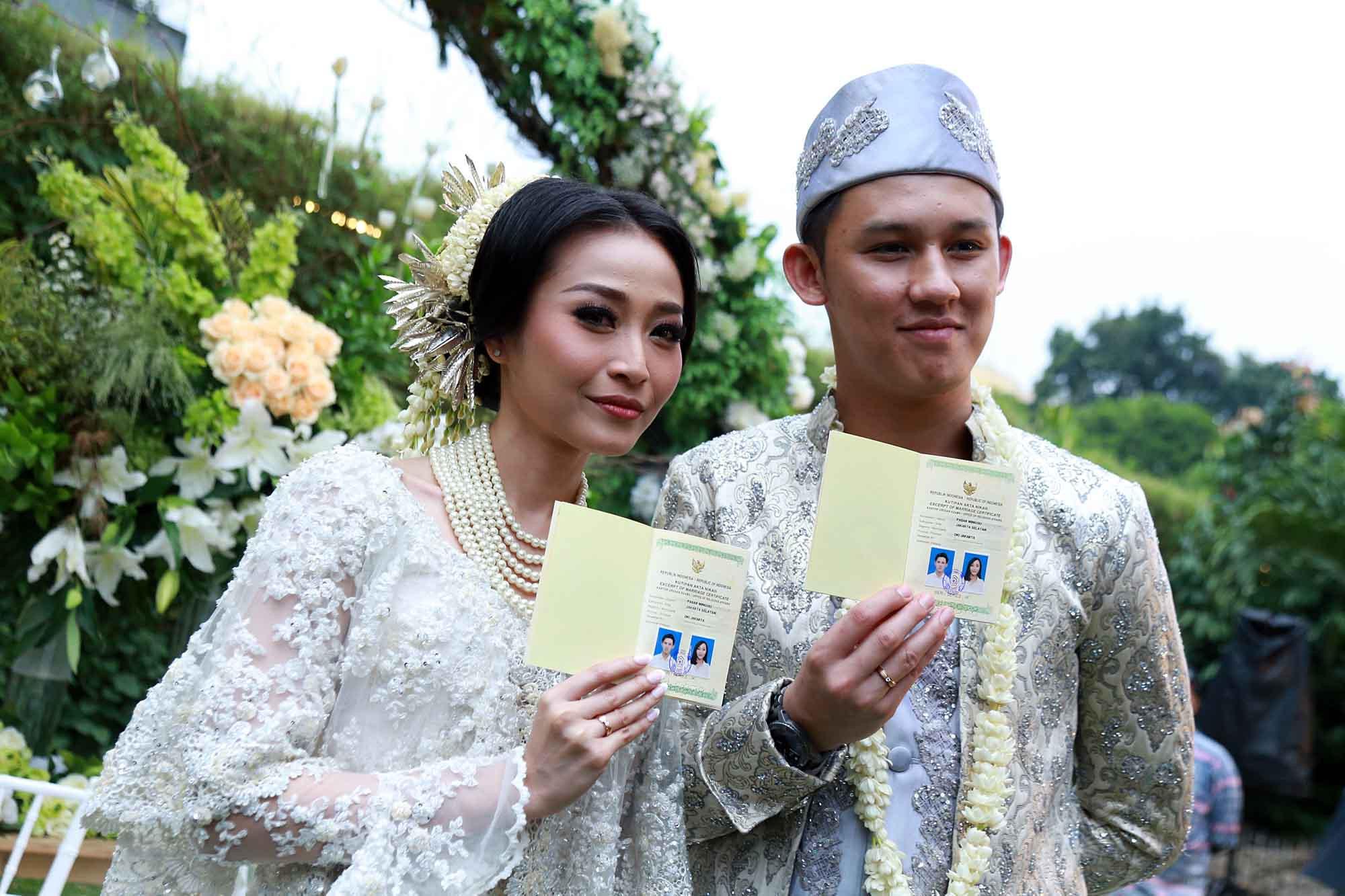 Pernikahan Rinni Wulandari - Jevin Julian (Deki Prayoga/bintang.com)