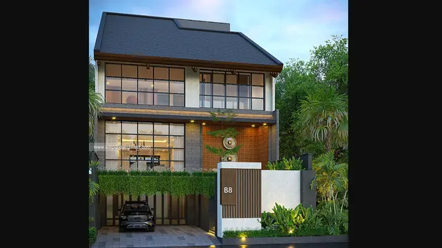 Rumah dua lantai bergaya eco-friendly minimalis/emporioarchitect.com