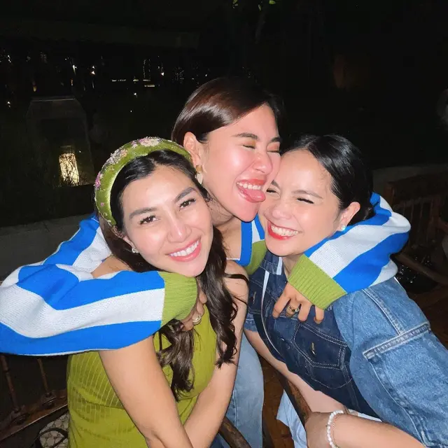 Nagita Slavina bersama Nisya dan Syahnaz (Instagram/syahnazs)