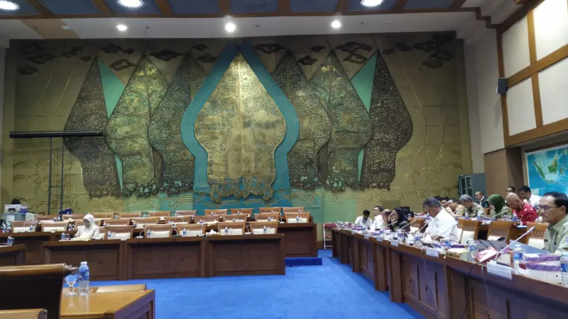 Rapat koordinasi DPR RI dengan Mitra Kerja, Senin (4/2/2019).