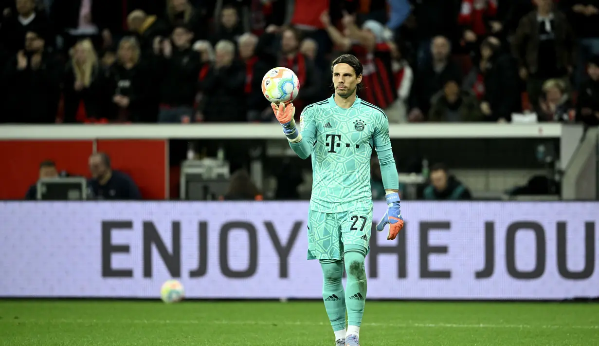 Yann Sommer didapuk untuk menggantikan Andre Onana yang hijrah ke Manchester United musim ini. (AFP/INA FASSBENDER)