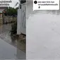 Viral sepanjang jalan perumahan dipasangi keramik, bikin licin saat hujan. (Sumber: TikTok/@_danapelajar_179)