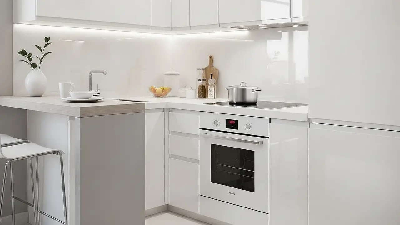 Dapur Modern 2x2 Meter Rumah Type 36 dengan Kitchen Set Modular Full Storage