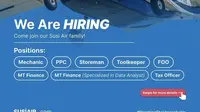 Lowongan Kerja Susi Air Terbaru, Cek Posisi dan Syarat di Sini!
