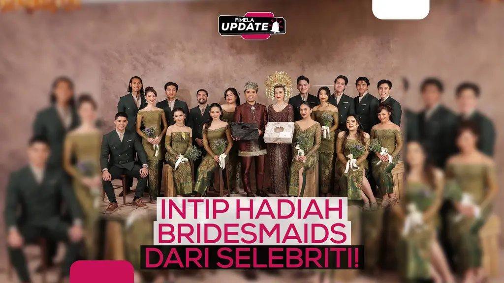 Hadiah mewah untuk bridesmaids kini menjadi bagian penting dalam pesta pernikahan selebriti tanah air. Yuk, intip pilihan souvenir berkelas dari Alyssa Daguise, Luna Maya, hingga Aaliyah Massaid!