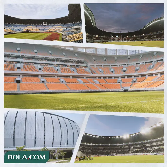 Kolase - Stadion JIS, Stadion Pakansari, Stadion Gelora Bandung Lautan Api, Stadion Jatidiri