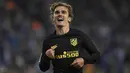 1. Antoine Griezmann - Bersama Atletico Madrid dan Prancis, dirinya selalu memakai jersey nomor tujuh. Apabila pindah ke MU pada Januari mendatang sudah pasti sang bintang akan memilih nomor kesukaannya tersebut. (AFP/Lluis Gene)