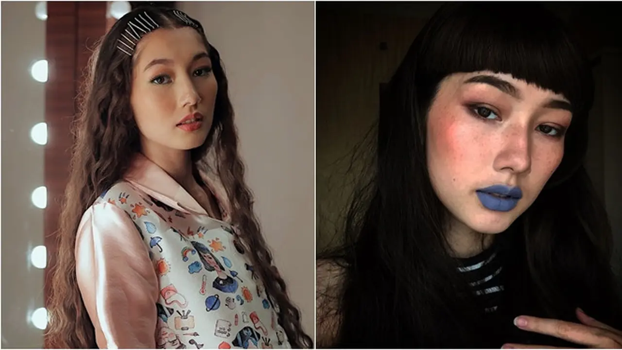 Potret Devina Aureel Dengan Makeup Tebal