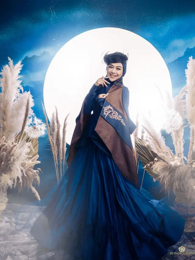 5 Pemotretan Ria Ricis dengan Tema Lovely Moonlight Ini Mukanya Bikin Pangling