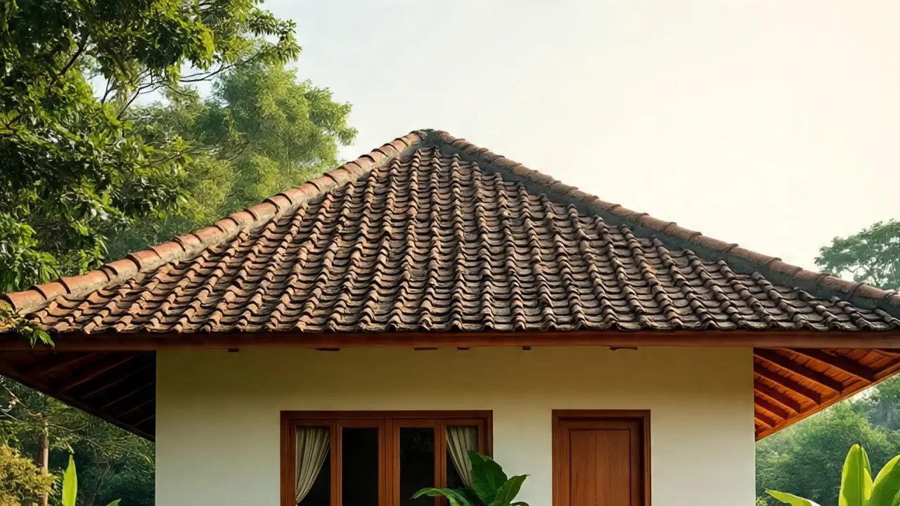 Rumah di desa estetik. (Liputan6.com/MetaAI)