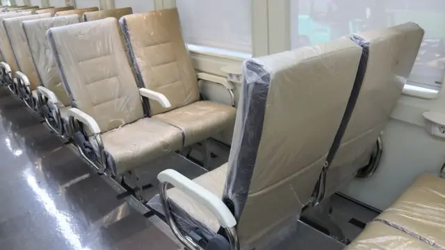 Penampakan kereta ekonomi yang memilik predikat premium yang produksi PT INKA yang dipesan oleh PT Kereta Api Indonesia. (Foto: INKA)