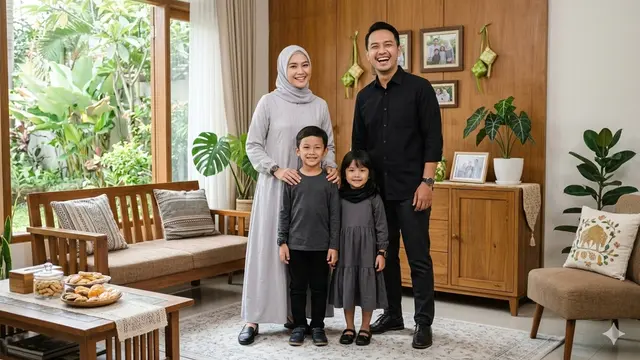 Model Seragam Keluarga Beda Warna