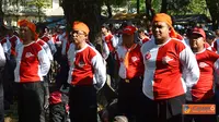 820 Relawan Cinta Tegal Gelar Long March Menangkan Fikri Berkah