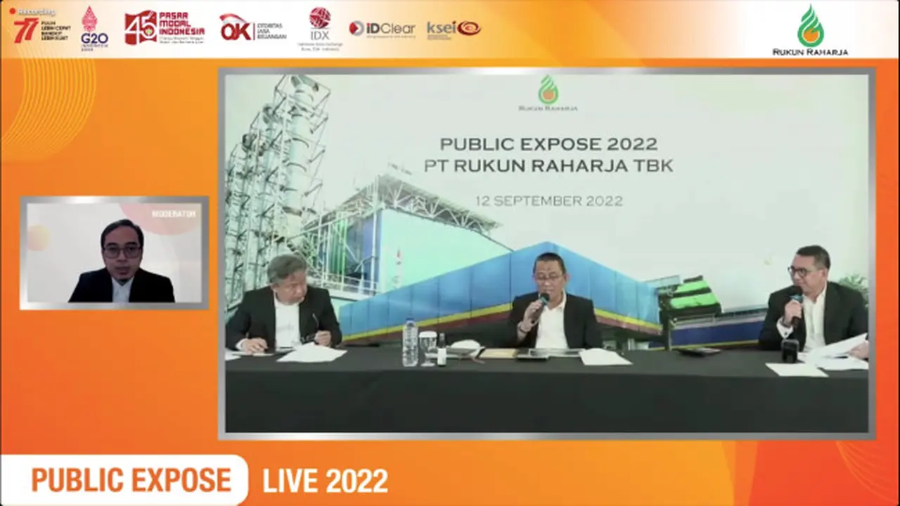 Paparan publik PT Rukun Raharja Tbk (RAJA), Senin (12/9/2022) (Foto: Liputan6.com/Pipit I.R)