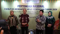Direktur Utama BPJS Kesehatan, Ghufron Mukti dalam acara Pertemuan Nasional Fasilitas Kesehatan BPJS Kesehatan Tahun 2024 dengan tema “Komitmen Fasilitas Kesehatan dalam Menjaga Mutu dan Akuntabilitas Program Jaminan Kesehatan Nasional”.