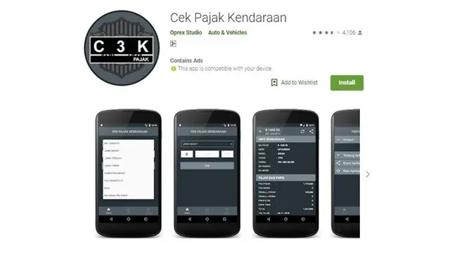 aplikasi cek status pajak kendaraan bermotor