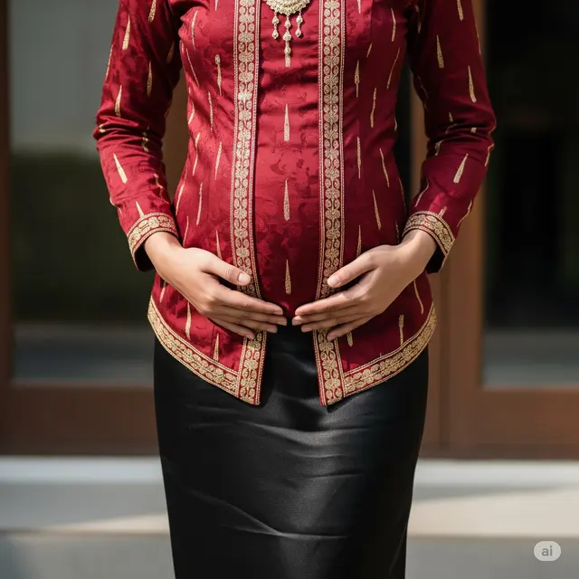 Kebaya Motif Vertikal