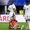 Pemain Timnas Spanyol, Mikel Oyarzabal tertunduk lesu saat timnya tidak bisa mencetak gol ke gawang Cape Verde di ajang Piala Dunia 2026. (Roberto SCHMIDT / AFP)
