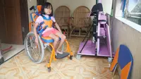 Gania Nur Aisha, anak pertama dari Retno yang berusia enam tahun diketahui menderita Spinal Muscular Atrophy. (Foto: Liputan6.com/Huyogo Simbolon)
