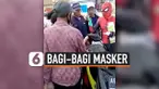 SPIDERMAN TURUN KE JALAN, BAGI-BAGI MASKER UNTUK WARGA