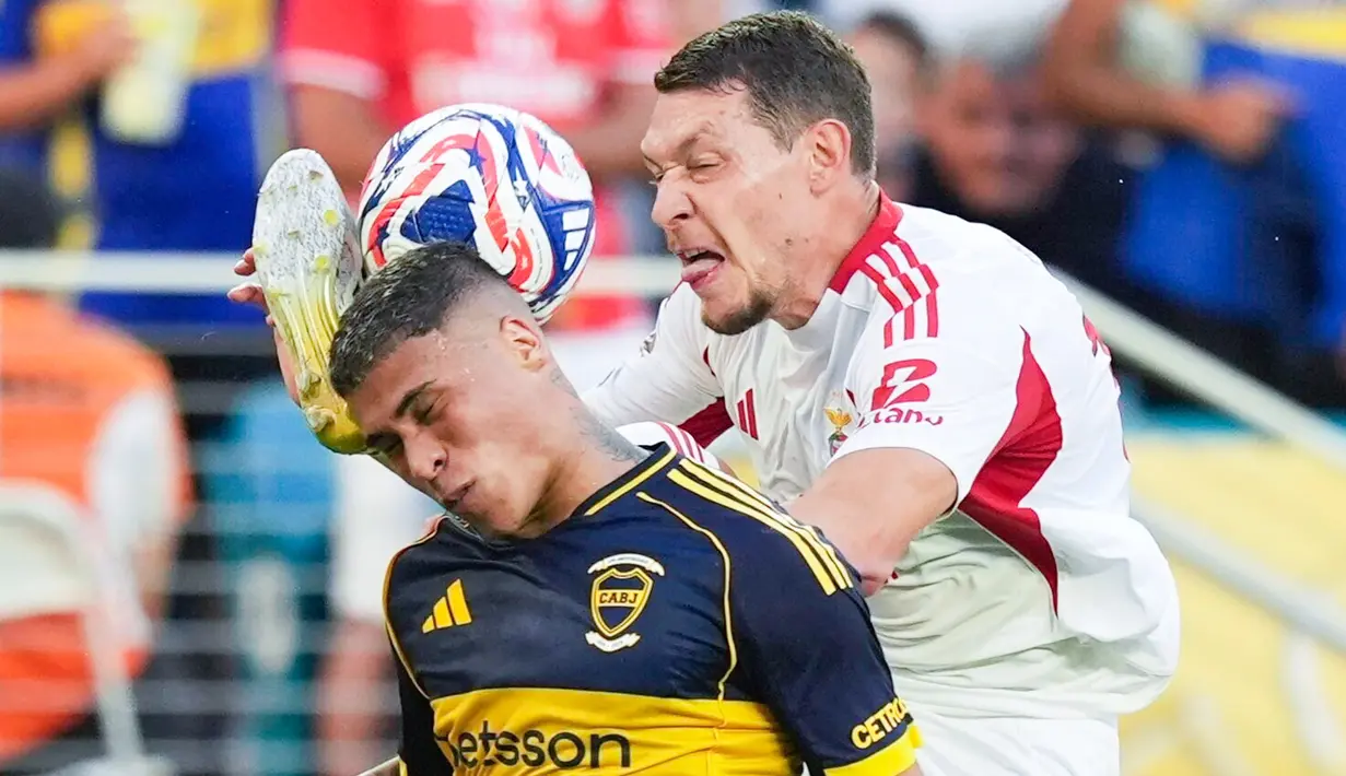 Pertandingan Grup C Piala Dunia Antarklub 2025 menyajikan laga sengit antara raksasa Argentina, Boca Juniors melawan wakil Portugal, Benfica. (AP Photo/Rebecca Blackwell)