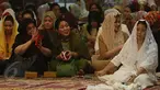 Anak Almarhum Presiden Soeharto, Tutut dan Titiek tampak hadir dalam acara  peringatan dua tahun (haul) Taufik Kiemas, Jakarta, Senin (8/6/2015). Sejumlah pejabat negara hadir pada acara haul tersebut. (Liputan6.com/Herman Zakharia)