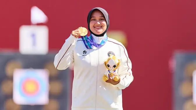 Nurisa Dian Ashrifah Raih Emas Compound Individuel Putri Asian Games 2026