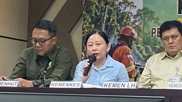 Kemenkes paparkan wilayah masuk kategori berbahaya akibat asap kebakaran hutan. (Liputan6.com/Tisha Maulida Fazriah).
