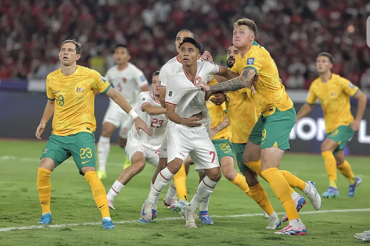 Sengit, Babak Pertama Timnas Indonesia vs Australia Berakhir Imbang