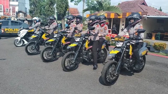 patroli polwan di Garut
