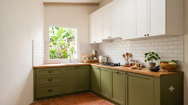 Inspirasi Dapur Bernuansa Olive Green yang Sedang Tren
