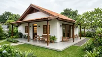 7 Contoh Rumah Sederhana dengan Teras Luas untuk Hari Tua, Nyaman dan Ideal di Masa Purnabakti