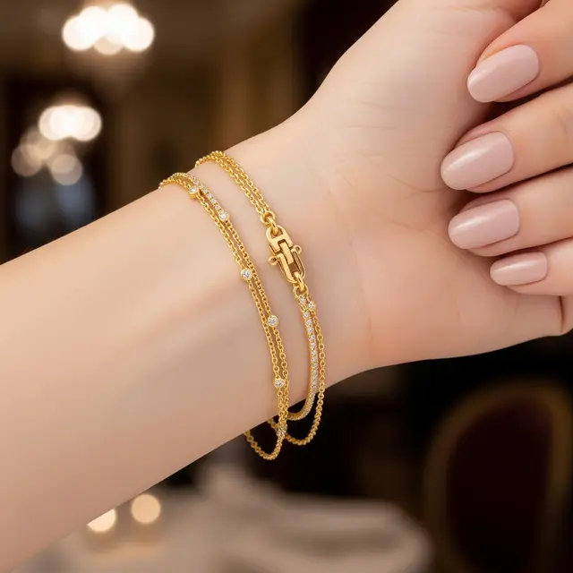Desain Gelang Emas Tipis yang Cocok untuk Acara Formal