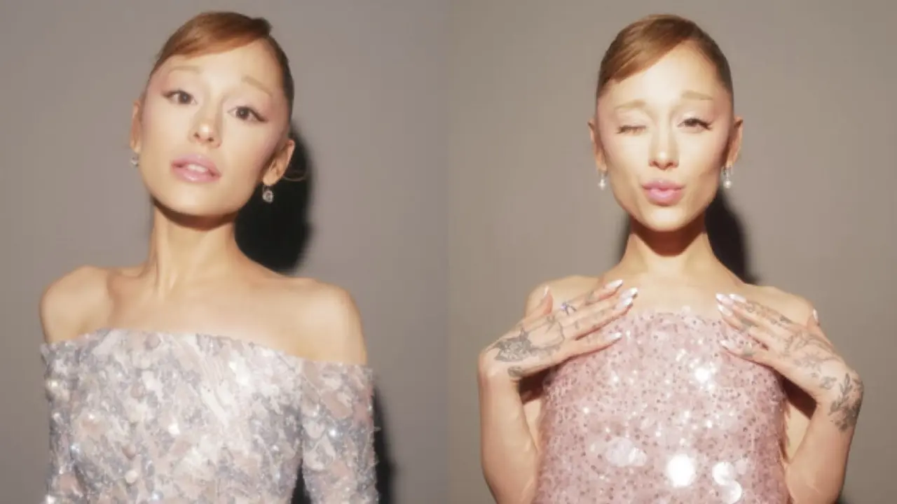Ariana Grande saat Premier Wicked For Good di Singapore kenakan dua gaun berbeda desainer. [@arianagrande]