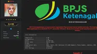 Bjorka membagikan data-data yang ia klaim berasal dari BPJS Ketenagakerjaan (Tangkapan layar situs Breached.vc)