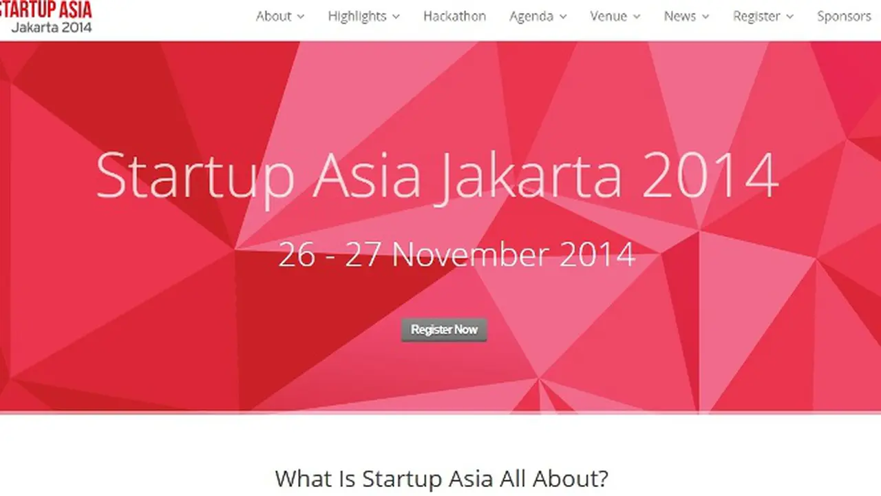 Startup Asia Jakarta 2014