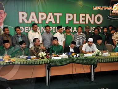 PPP kubu Suryadharma Ali mengadakan rapat pleno di kantor DPP PPP, Jakarta, Selasa (22/4/14). (Liputan6.com/Johan Tallo)