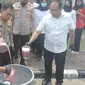 Pil ekstasi yang sudah dihancurkan oleh Wakapolda Riau dan jajaran sebagai antisipasi penyalahgunaan barang bukti. (Liputan6.com/M Syukur)