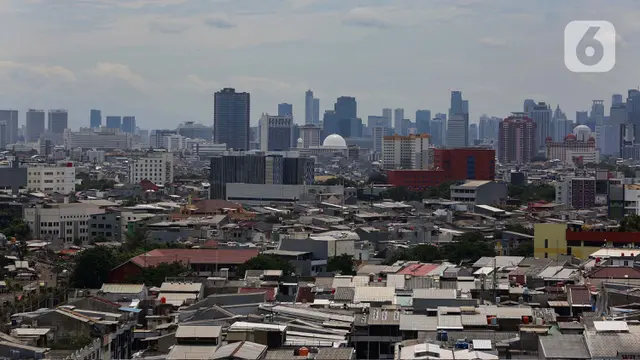 Ilustrasi Kota Jakarta padat penduduk