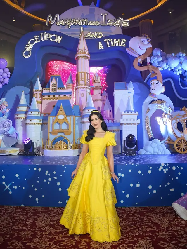 6 Gaya Keluarga Tasya Farasya Cosplay Jadi Karakter Disney di Pesta Ulang tahun Maryam dan Isa, Semuanya Totalitas!